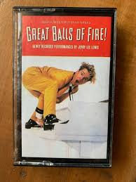 Great Balls of Fire Movie Soundtrack - Cassette Tape - Jerry Lee Lewis  TESTED