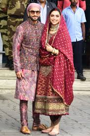 Deepika Padukone And Ranveer Singh Bollywood Outfits Dress Indian Style Wedding Dresses Men Indian