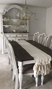 Custom Table Runner Or Dresser Runner Multi Ruffle Ivory Linen Etsy Farmhouse Dining Room Table Farmhouse Dining Room Custom Farmhouse Table