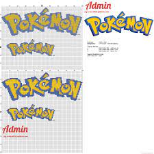 This pattern is available in different fabric counts. Pokemon Logo Cross Stitch Pattern Two Sizes Free Cross Stitch Patterns Simple Unique Alphabets Baby