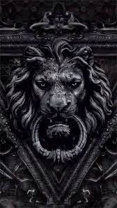 Door Knocker Black Lion Black Aesthetic Shades Of Black