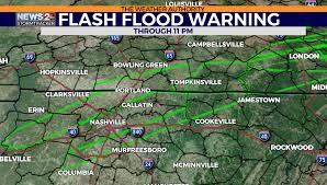 At least 22 killed and more than 50 missing in tennessee flood. Flooding Threatens Middle Tennessee And Southern Kentucky Wkrn News 2