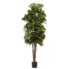 Nearly Natural 6 Ft Fiddle Leaf Fig Tree 5346 The Home Depot Fiddle Leaf Fig Fiddle Leaf Fig Tree Fiddle Leaf