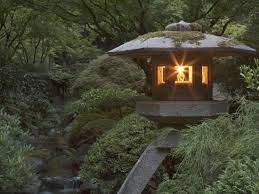 Illuminated Lantern In Portland Japanese Garden Oregon Usa Photographic Print William Sutton Art Com