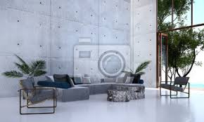 Daswohnzimmer ist eine lounge im herzen backnangs Die Moderne Lobby Lounge Und Wohnzimmer Und Betonwand Und Meerblick Fototapete Fototapeten Appartment Innenarchitektur Minimal Myloview De