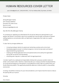 Write an effective cover letter. Human Resources Hr Cover Letter Example Resume Genius