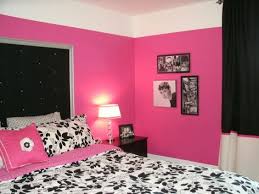 Dramatic Black White Hot Pink Room On A Budget Hot Pink Bedrooms Hot Pink Room Pink Room