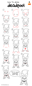 How To Draw Chibi Deadpool
