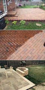 Patio de ladrillo con asientos al aire libre y plantas. 28 Ideas De Adoquines De Cemento Piso De Adoquin Piso De Ladrillo Piso Para Patio