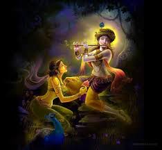 50 Beautiful Radha Krishna Paintings From Top Indian Artists Child krishna love to eat butter and yogurt, butter is the best and favorite food of baby krishna.
