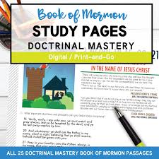 Book Of Mormon Doctrinal Mastery Study Pages Pdf Download