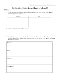 The Outsiders Study Guide The Outsiders Study Guide Doc Study Guide 8th Grade Ela The Outsiders