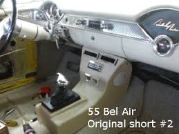 55 Chevy Bench Seat Floor Shifter Air Conditioning Vents Power Window Switches Console Car Console 57 Chevy Bel Air Bench Seat Console