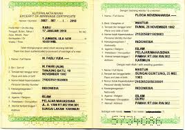 Dalam hal terdapat hambatan dalam penerbitan buku nikah, penyerahan buku nikah dilakukan paling lambat 7 (tujuh) hari kerja setelah akad nikah. Contoh Buku Nikah Asli 2015 Contoh Surat