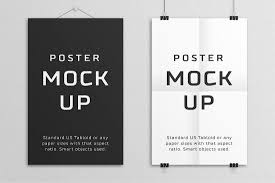 Poster Mock Up Tabloid Poster Mockup Corporate Brochure Cover Mocking