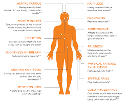 A Chart About The Symptoms Of Iron Deficiency Maltofer