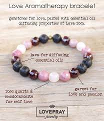 Aromatherapy Love Bracelet Healing Gemstone Bracelets Lava Bead Bracelet Lava Bead Jewelry