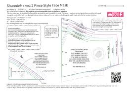 Do not sell the pattern. 2 Piece Style Face Mask Pattern