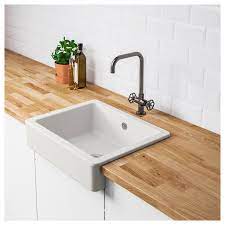 Havsen Spulbecken Mit Frontblende Weiss Ikea Deutschland Ceramic Kitchen Sinks Sink Ikea Kitchen Sink