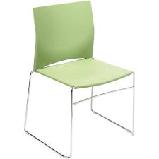 Rest can be ordered as upholstered as well. Web Cafe Chair Sled Base Avocado Chrome Officemax Nz
