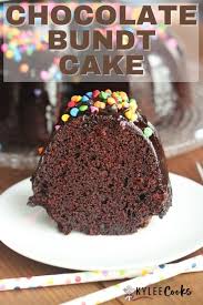 This dark chocolate bundt cake is a chocolate lover's dream. One Bowl Chocolate Bundt Cake Kylee Cooks