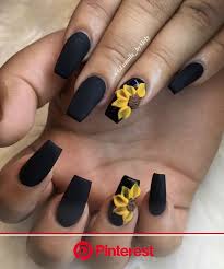 Acrylic nail art acrylic nail designs spring nails summer nails french manicures. Pin By Liv Smolchek On Nail Designs In 2020 Fall Acrylic Nails Sunflower Nails Sunflower Nail Art Clara Beauty My