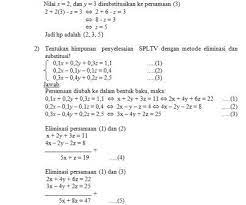 Nilai dari x + 2y =…. Bank Soal Matematika Kelas X Sma Sistem Persamaan Linear Tiga Variabel Spltv Ibu Guru Susi Sr