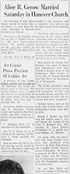 Alice Gerow wedding announcement