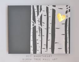 Birch Tree Wall Art Birch Tree Wall Art Metal Tree Wall Art Diy Wall Art Feather Wall Art