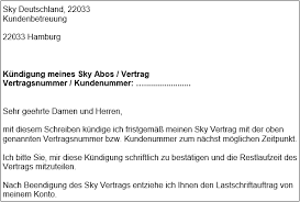 Maybe you would like to learn more about one of these? Sky Kundigen Vorlage Kundigungsschreiben Fur Word