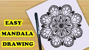 How To Draw Mandala Art For Beginner Mandala Art Easy Mandala Drawing Mandala