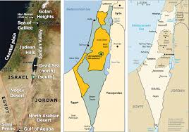 The great rift valley goes from the river jordan sources to the dead sea; Israel And Its Neighbors