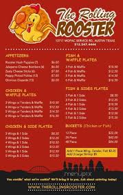 Press alt + / to open this menu. Online Menu Of The Rolling Rooster Pflugerville Tx
