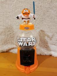 M M Candy Dispenser Luke Skywalker Orange Star Wars Candy Etsy In 2021 Candy Dispenser M M Candy Star Wars