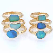 Raw Opal Ring Opal Jewellery Raw Stone Ring Stacking Rings Stackable Gemstone Ring Opal Womens Ring Rough Opal Ring Gift For Her In 2020 Stackable Gemstone Rings Rough Opal Ring Australian