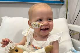 Baby girl battling rare cancer in Glasgow hospital after parents find rash 