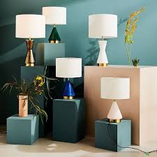 West Elm Lamp With Built In Usb Metalized Glass Table Lamp Usb Large White Table Lamp Glass Table Lamp Glass Table