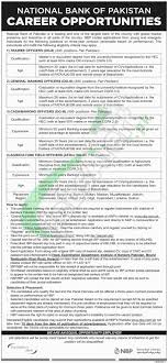 It is compulsory for depositing cash and cheques in any bank. Nbp Jobs Latest June 2017 Cash Officer Trainee Officer General Banking Officer