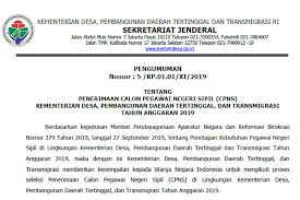 Pendaftaran online penerimaan calon pegawai negeri sipil ( cpns) 2019 terus bertambah seiring berjalannya waktu. Senin Pendaftaran Dibuka Ini Jadwal Lengkap Seleksi Cpns 2019 Kemendesa