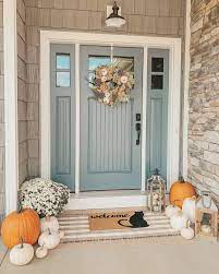 Great Fall Front Door Inspiration How Do Like Idea Repost Liketoknow It Home Front Door Inspiration Door Inspiration Front Porch Decorating