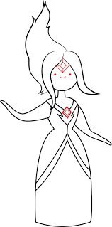 Ice king has magical powers; Adventure Time Coloring Pages Flame Princess