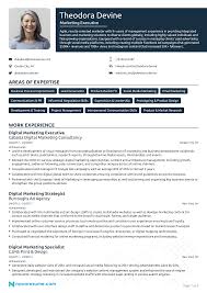 Marketing Executive Resume Sample Guide For 2021