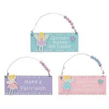 Some of the best advice given through the ages is actually the simplest that kids can grasp and hopefully become just a bit wiser by knowing. Glitter Hanging Fairy Plaque Sign Kids Room Inspirational Quotes Ebay