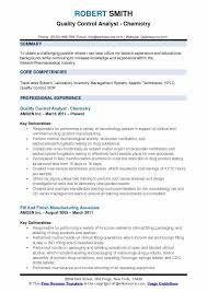Stand out from the crowd and get hired with the best online resume builder! Quality Control Analyst Resume Samples Qwikresume