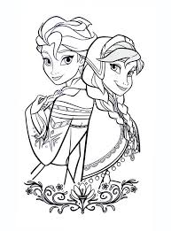 Dessin & coloriage de la reine des neiges gratuit à imprimer pour enfants et adultes pour colorier. Coloriage D Elsa Et Anna De La Reine Des Neiges
