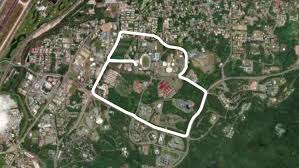 Roads and bus routes in muara sungai. Stadium 7 K Walk Trail Bandar Seri Begawan Brunei Muara District Brunei Pacer