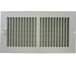 They cause issues with air flow when you hang drapes. White Metal Sidewall Ceiling Registers Steel Air Vents
