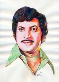 Telugu Super Star Krishna Painting With Watercolors And Color Pensils Krishna Painting Ganesh Art Krishna Art