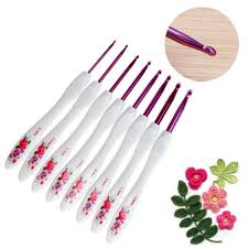 Plastic hooks are also popular, especially when you need a very large crochet hook. Buy Crochet Needle 8pcs Plastic Handle Floral Aluminium Crochet Hooks Knitting Needle Set Weaving Tools At Affordable Prices Price 22 Usd Free Shipping Real Reviews With Photos Joom