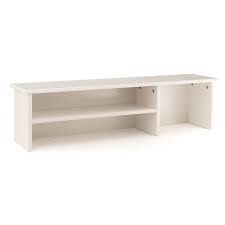 Hemnes schreibtischaufsatz, weiß gebeizt, 152x63 cm der mittlere boden ist versetzbar und schafft platz für einen bildschirm oder zusätzliche aufbewahrung. Schreibtisch Aufsatz Gaby Kiefer Massiv Weiss La Redoute Interieurs La Redoute